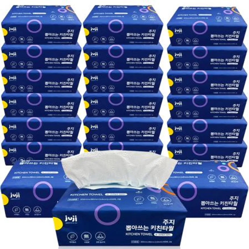 주지 뽑아쓰는 키친타올 3겹 100매 21팩, 톡톡 간편하게 뽑는 키친타월 이미지