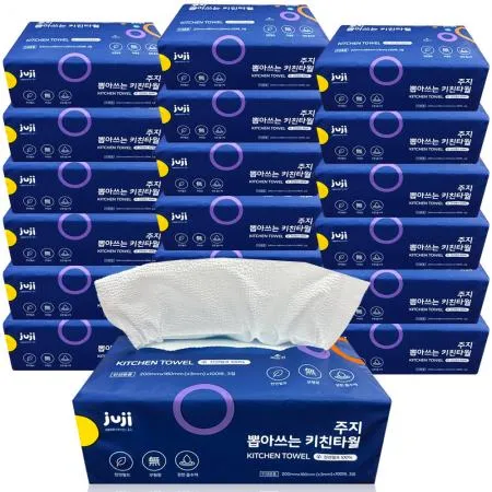 주지 뽑아쓰는 키친타올 3겹 100매 18팩, 톡톡 간편하게 뽑는 키친타월
