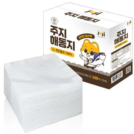 주지 프리미엄 해동지 1200매, 생선 참치 회숙성 흡습 흡수지 미트페이퍼