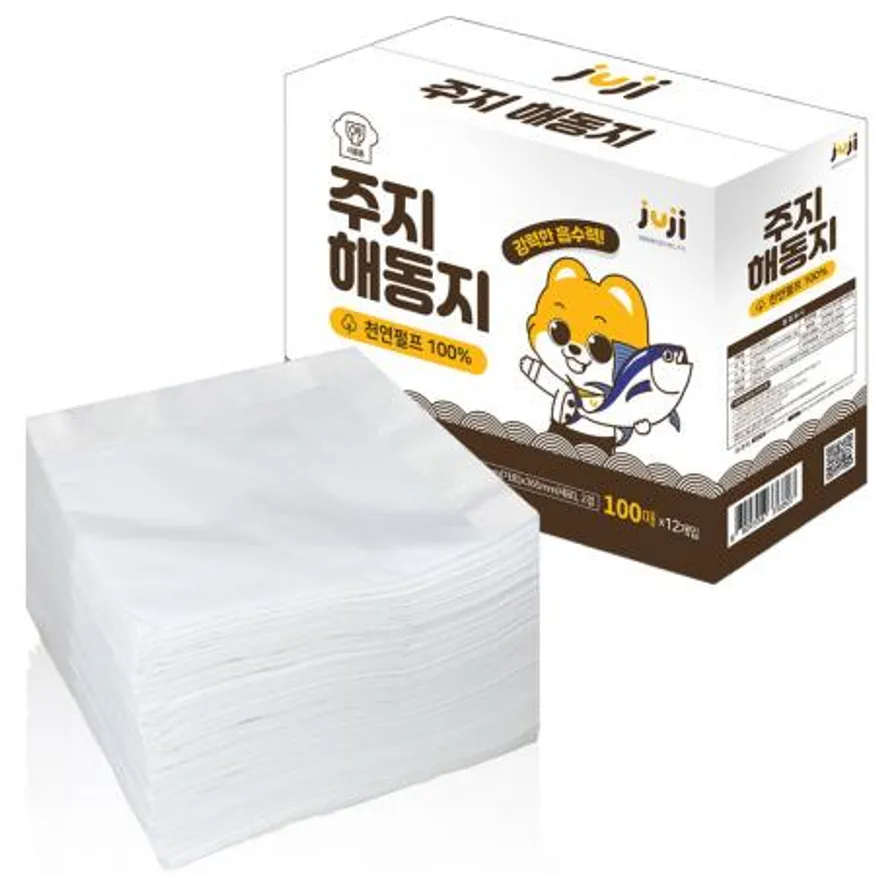 주지 프리미엄 해동지 1200매, 생선 참치 회숙성 흡습 흡수지 미트페이퍼 이미지