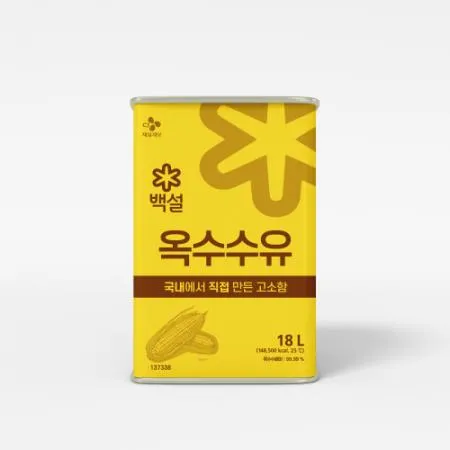 백설 옥수수유 18L (직배송 / 무료배송)