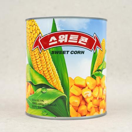 스위트콘 2.95kg 옥수수 콘 캔 통조림 대용량 돈까스