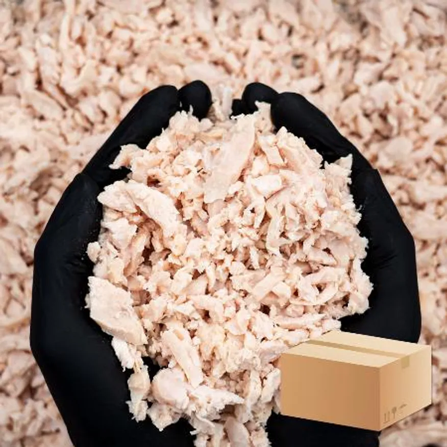 자숙 닭가슴살채 1kg*10ea 업소용 볶음밥 죽 김밥 이미지