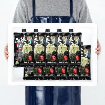 업소용 대용량 삼광 생와사비 7.5kg(750g x 10팩) 와사비 대용량 고추냉이 이미지