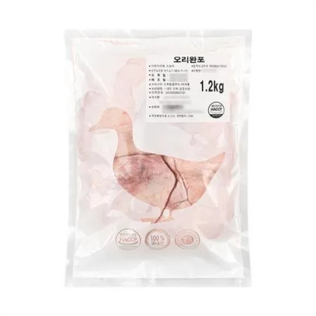 국내산 생오리 순살 1.2kg 통오리 완포 생오리고기 이미지