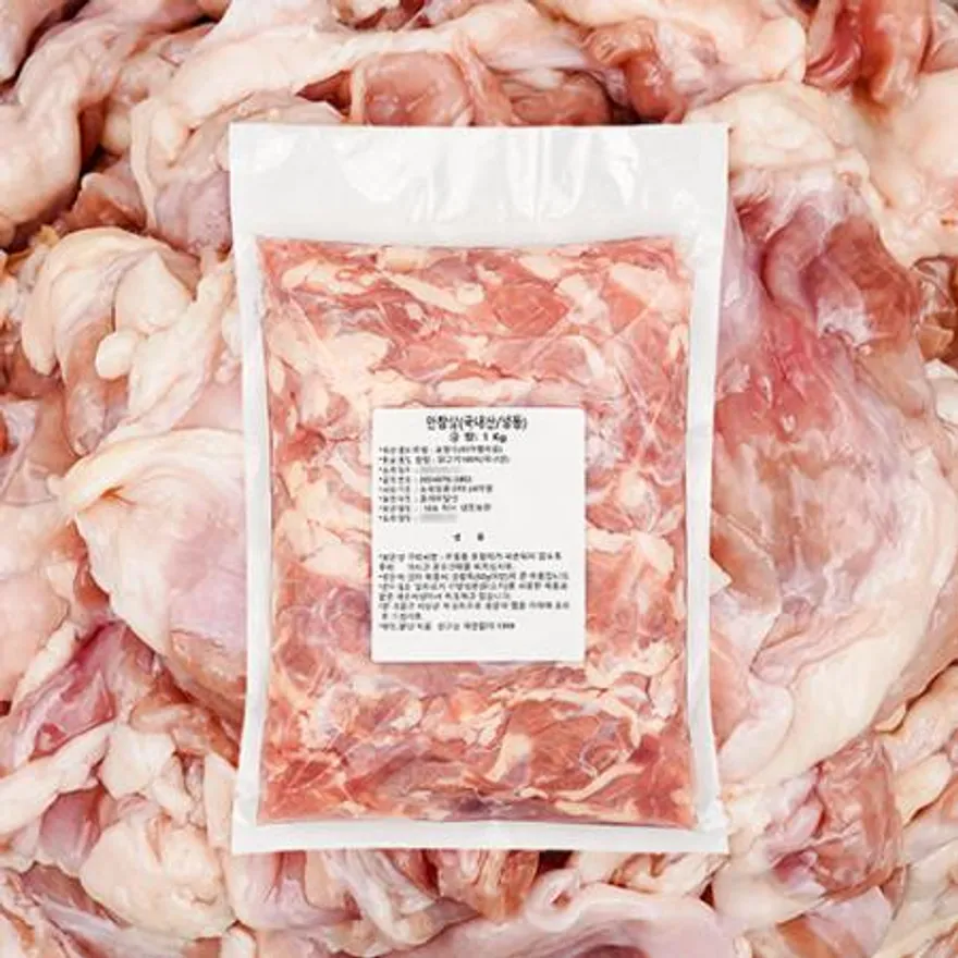 업소용 대용량 국내산 닭 안창살 10kg(1kg x 10팩) 특수부위 구이 꼬치 이미지