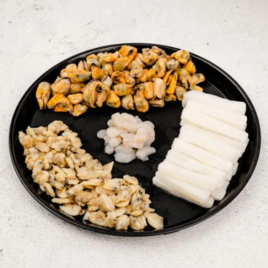 ★업소용 특가★해물모듬 4종 6kg (600g x 10팩) 업소용 해물 믹스 파전 이미지