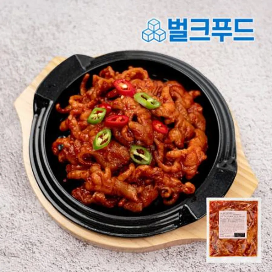 매운 불 닭발 250g 무뼈 양념닭발 숯불 캠핑음식 이미지
