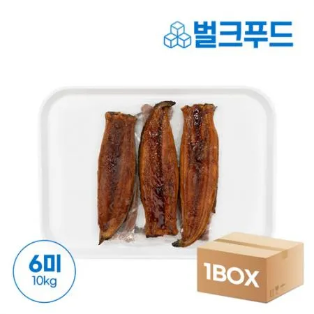 ★업소용대용량★ 양념 민물장어 1kg X 10팩 6마리 손질 장어 구이 덮밥