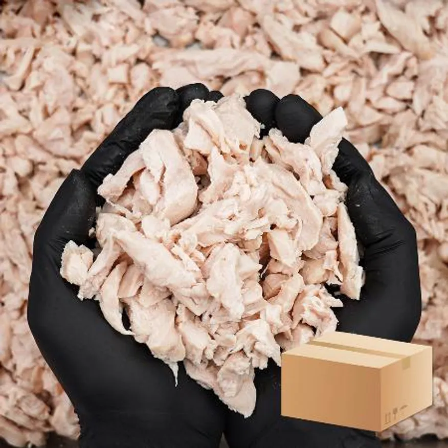 자숙 닭가슴살채 1kg*10ea 대용량 샐러드 포케 이미지