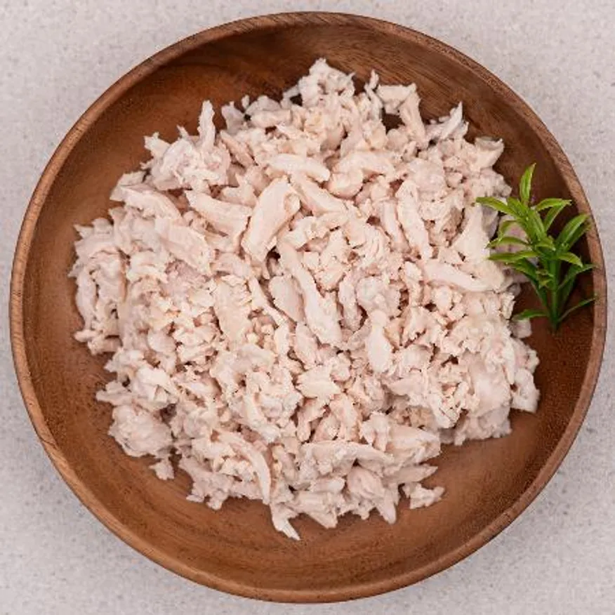 자숙 닭가슴살채 1kg*10ea 업소용 볶음밥 죽 김밥 이미지
