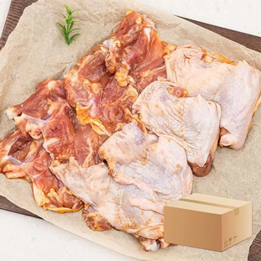 업소용 대용량 국내산 뼈있는 닭다리살 10kg(1kg x 10팩) 간장 사이정육 숯불닭갈비 닭정육 구이 이미지