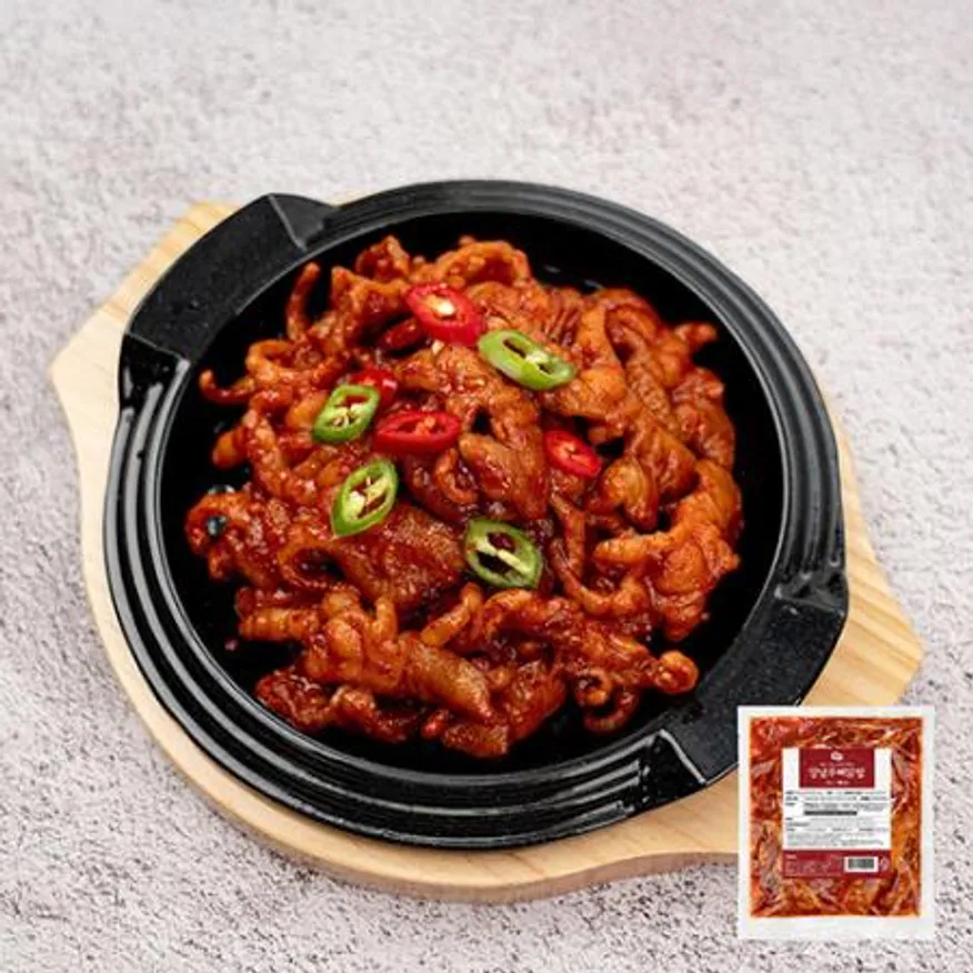 매운 불 닭발 250g 무뼈 양념닭발 숯불 캠핑음식 이미지