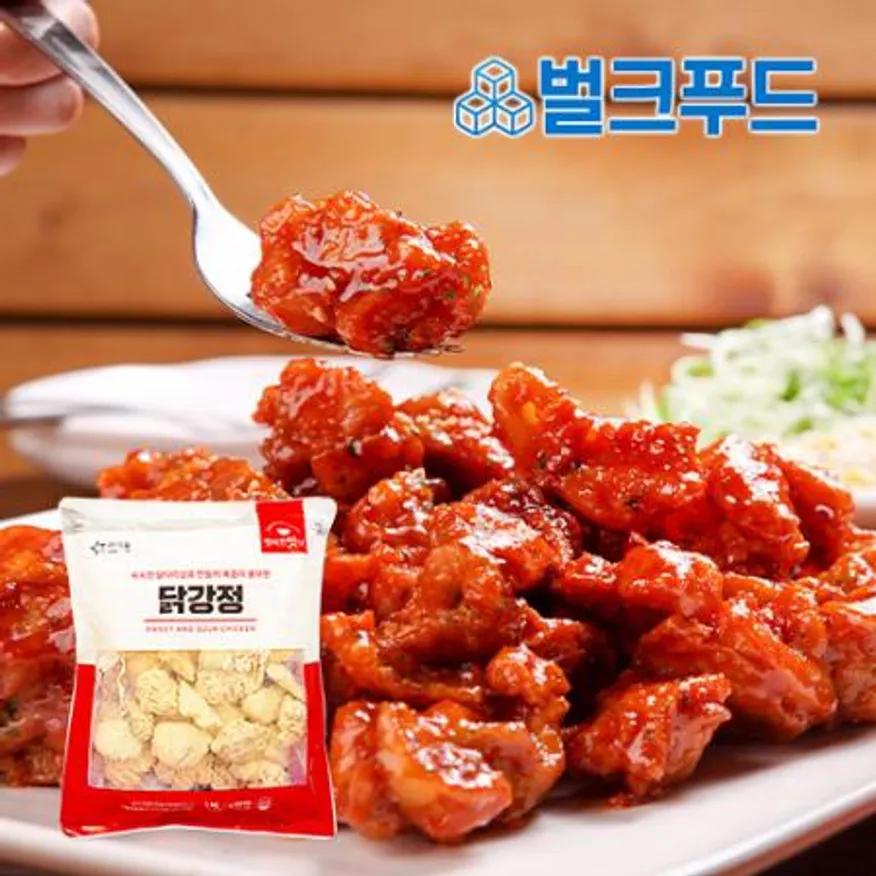 아워홈 냉동 순살 닭강정 1kg 업소용 이미지