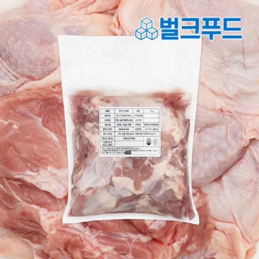 국내산 닭다리살 닭정육 1kg 순살 냉동 이미지