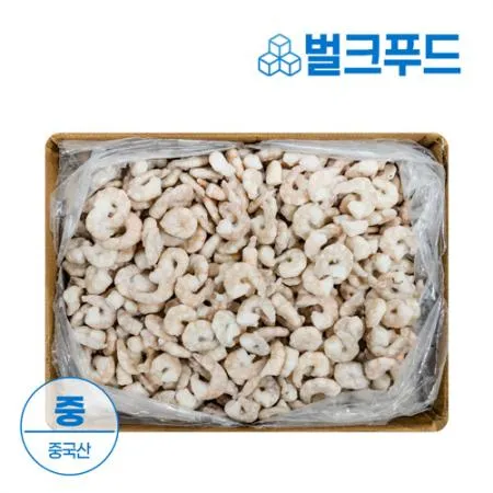 ★업소용 대용량★생새우살 9kg 71/90 감바스 알새우 중국산
