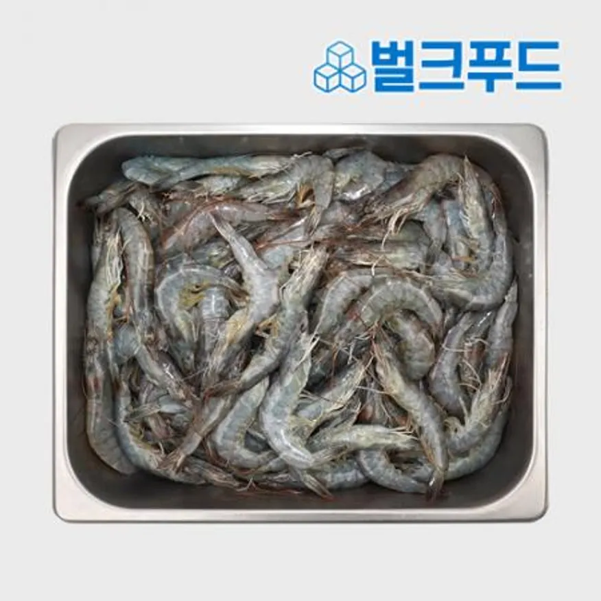 ★대용량★ 페루 흰다리새우 61/70 12kg (2kg*6팩) 업소용 냉동 중하새우 대하 이미지