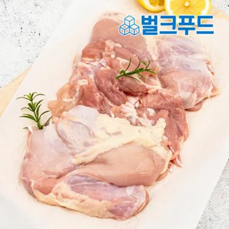 ★업소용대용량★ 닭다리살 르비다 껍질없는 닭정육 12kg (냉동, 뼈없는 순살, 닭정육) 이미지
