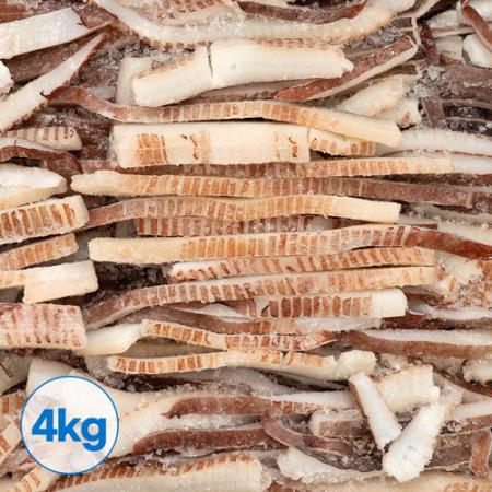 대왕오징어채 4kg 칼집귀채 (국내가공, 무라사키)