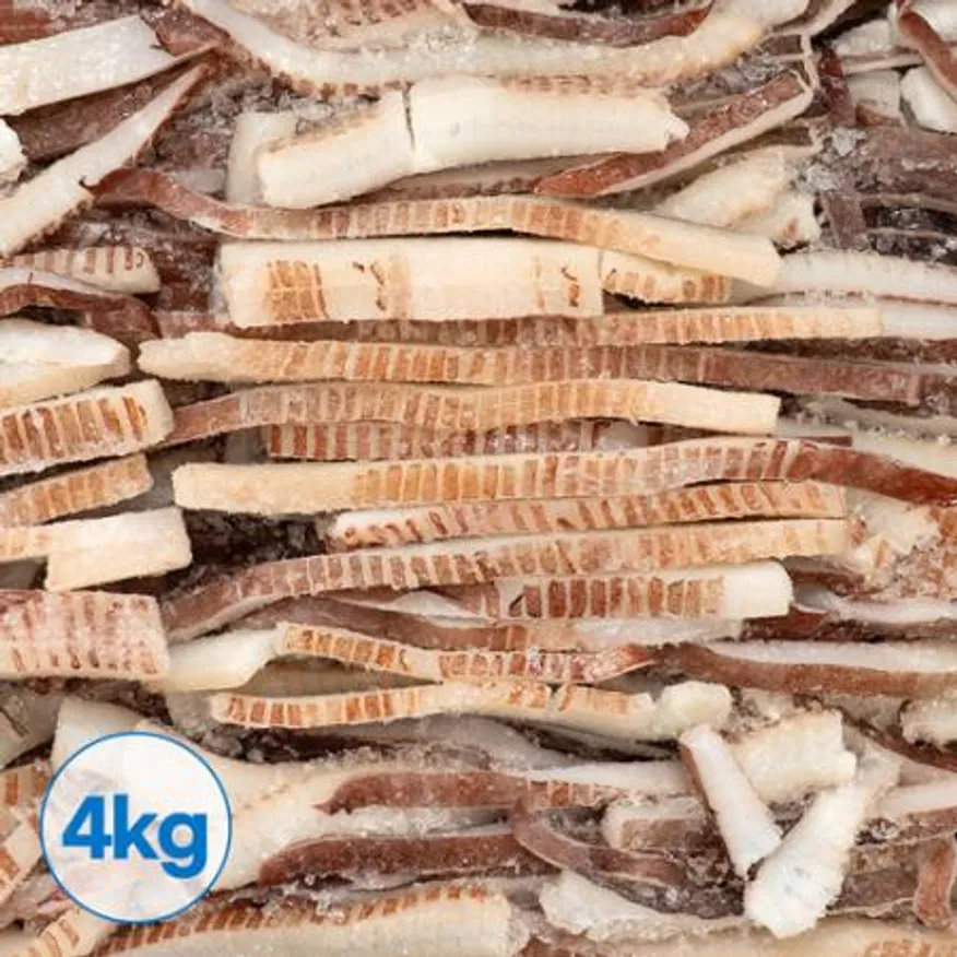 대왕오징어채 4kg 칼집귀채 (국내가공, 무라사키) 이미지