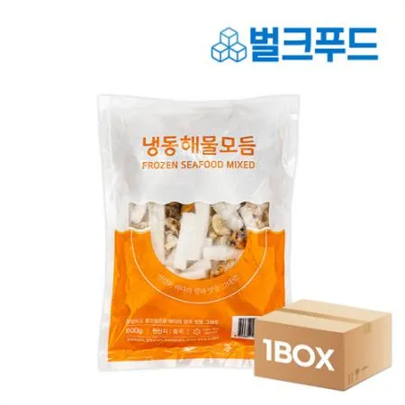 해물모듬 4종 6kg (600g x 10팩) 업소용 해물 믹스 파전