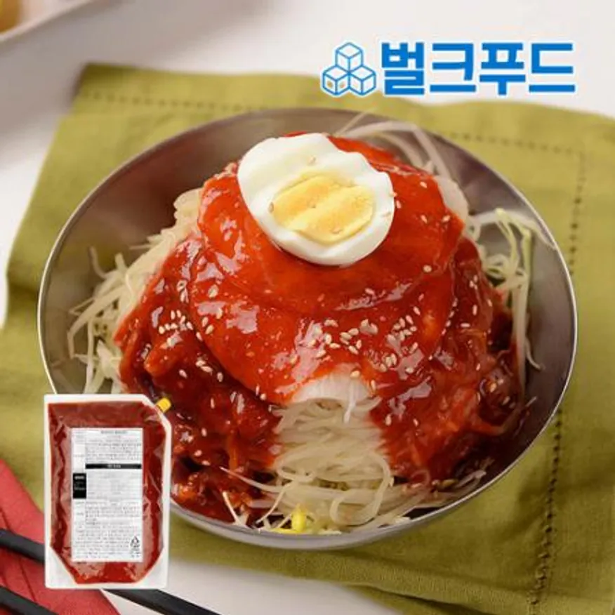 업소용 아워홈 쫄면 양념장 2kg 비빔국수 골뱅이무침 이미지