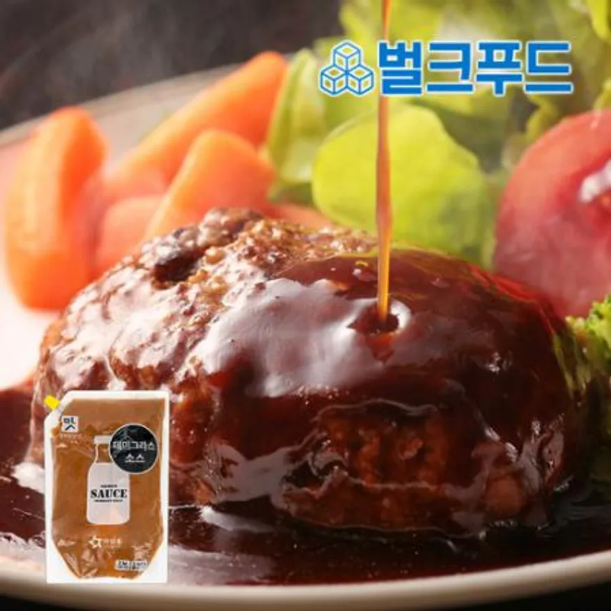 업소용 아워홈 데미그라스 소스 2kg 데미글라스 돈까스 오므라이스 이미지