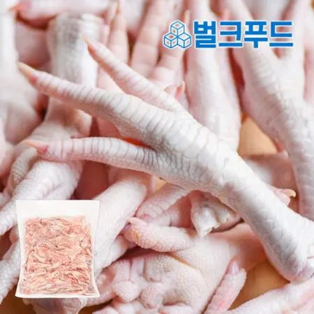 업소용 육수용 닭발 10kg 국내산 뼈있는 삼계 닭발 냉동 생닭발 약닭발 이미지