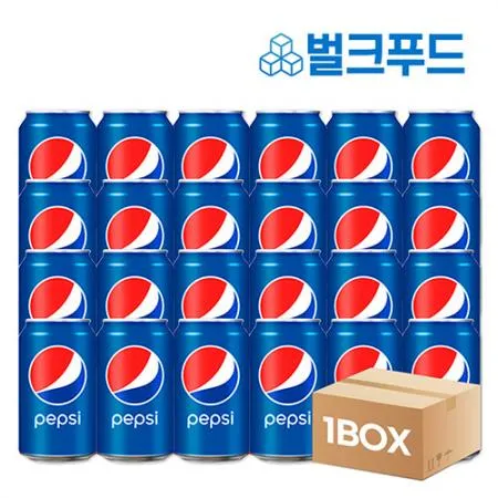 [펩시콜라 355ml 24캔] 캔음료 탄산음료 뚱캔 이미지