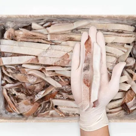 업소용 국내산 냉동 손질오징어 4kg 냉동오징어채 절단 이미지