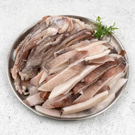 업소용 국내산 냉동 손질오징어 4kg 냉동오징어채 절단 이미지