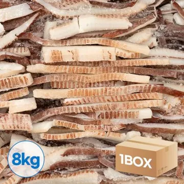 ☆행사품목☆업소용 대왕오징어채 8kg 칼집귀채 (국내가공, 무라사키)