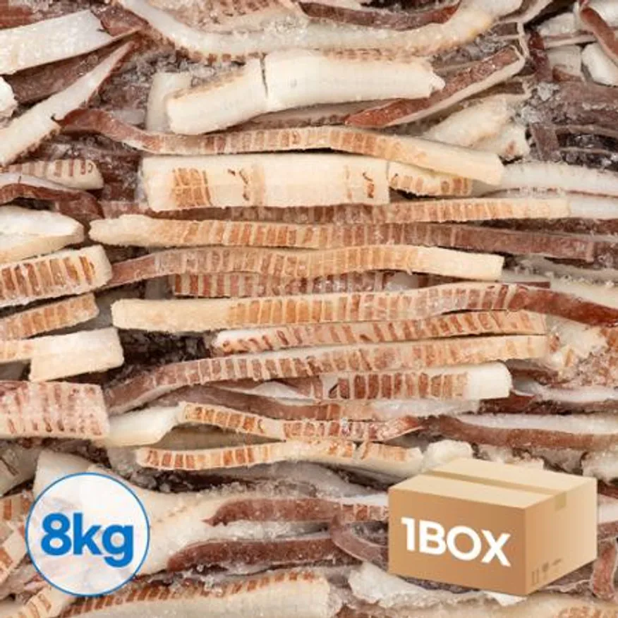 업소용 대왕오징어채 8kg 칼집귀채 (국내가공, 무라사키) 이미지