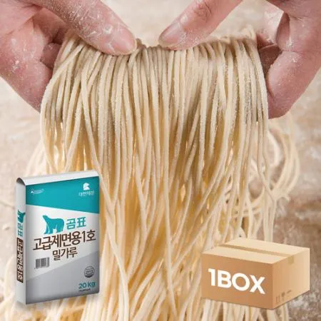 업소용 대용량 곰표 밀가루 중력분 고급제면용 20kg 대한제분 중화면 칼국수 우동