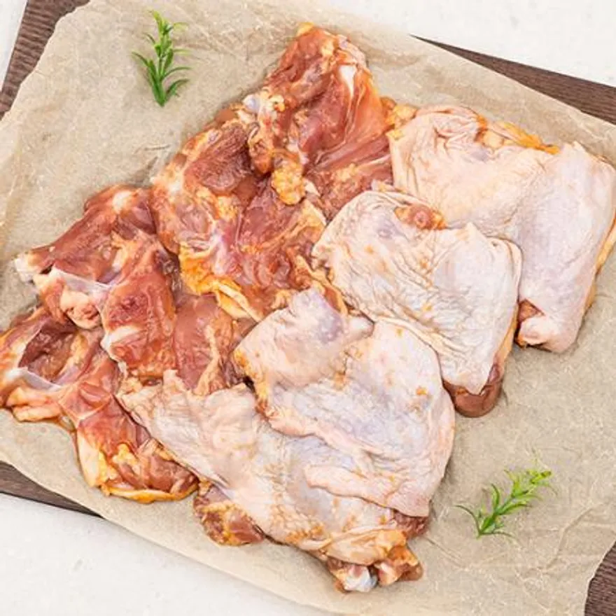 업소용 국내산 뼈있는 닭다리살 1kg 간장 사이정육 숯불닭갈비 닭정육 넓적다리살 구이 이미지