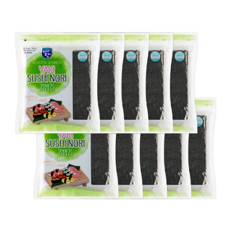 업소용 화입 김밥김 100장 10봉 전장김 구운 김밥용 김