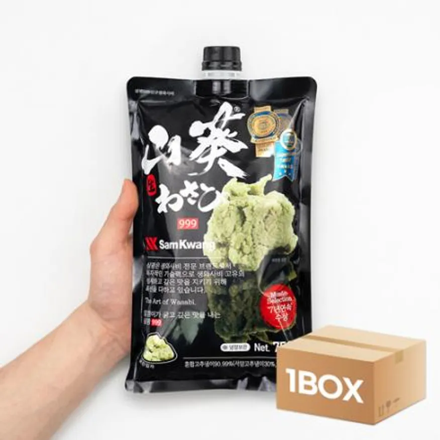 업소용 대용량 삼광 생와사비 7.5kg(750g x 10팩) 와사비 대용량 고추냉이 이미지