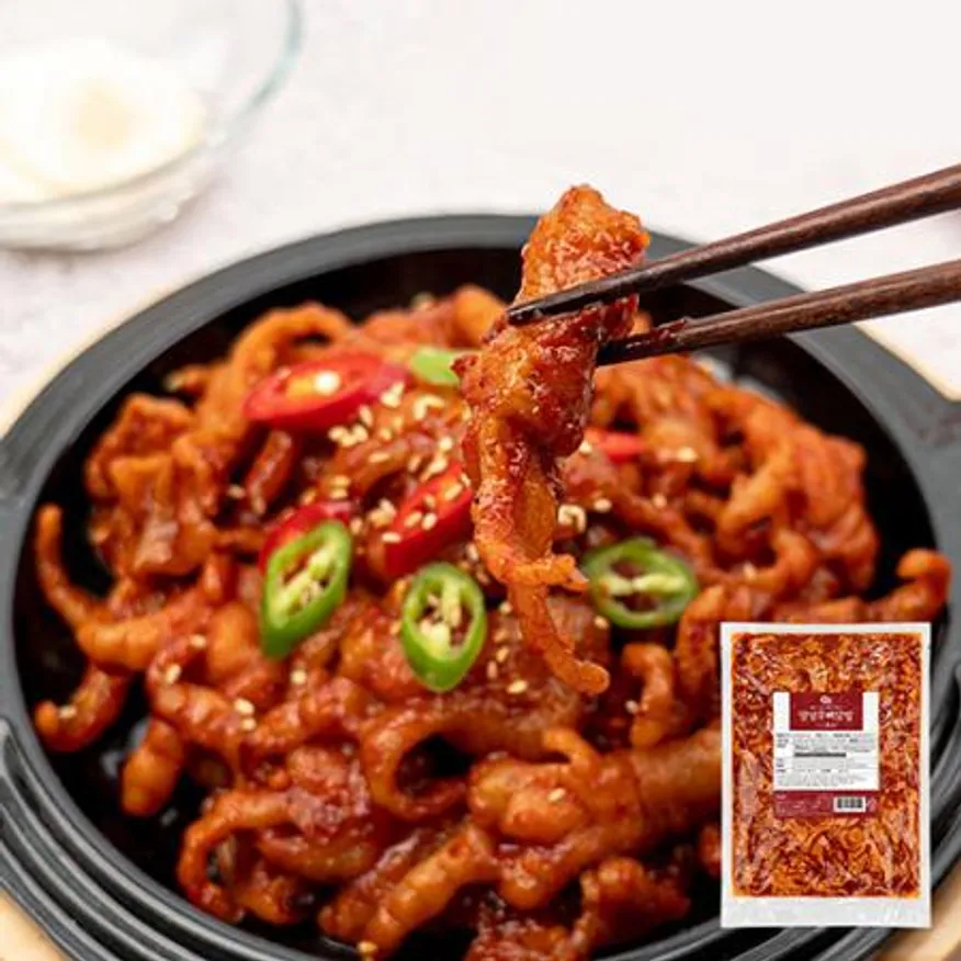 매운 불 닭발 1kg 무뼈 양념닭발 숯불 캠핑음식 이미지