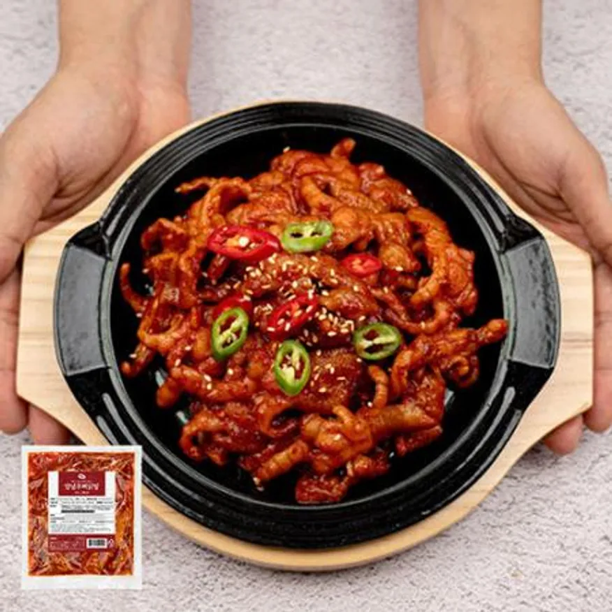 매운 불 닭발 250g 무뼈 양념닭발 숯불 캠핑음식 이미지