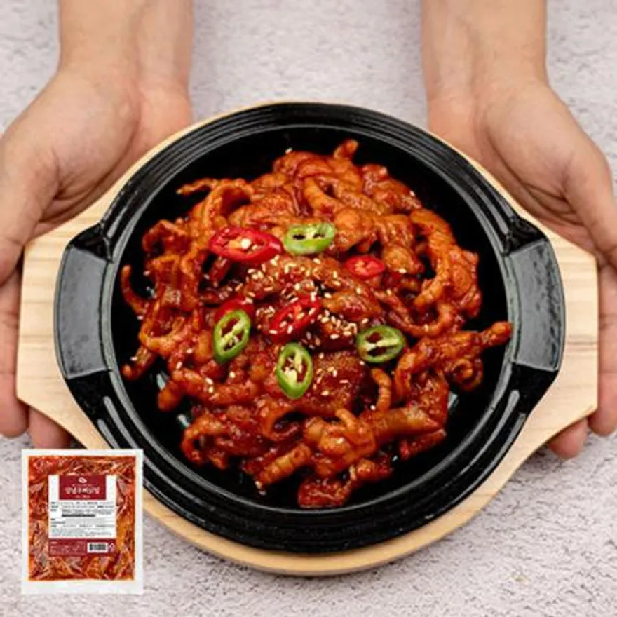 매운 불 닭발 250g 무뼈 양념닭발 숯불 캠핑음식 이미지