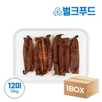 ★업소용대용량★ 양념 민물장어 1kg X 10팩 12마리 손질 장어 구이 덮밥