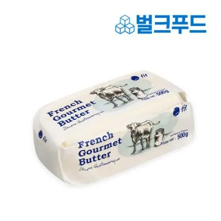 냉동 프렌치 고메 버터 500g 베이킹재료 핏 피트 fit 천연 발효 무염 이미지