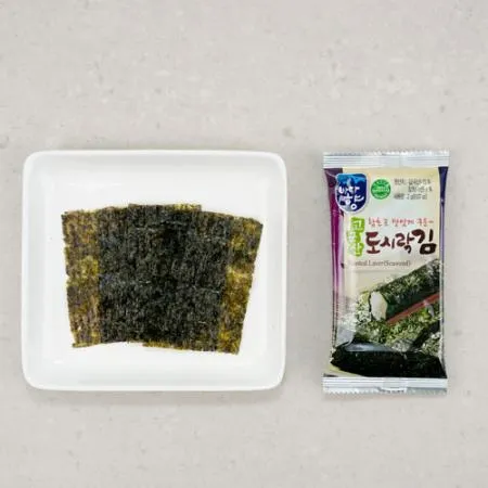 미니 도시락김 2g 630봉 업소용 조미 구운 반찬 김 이미지