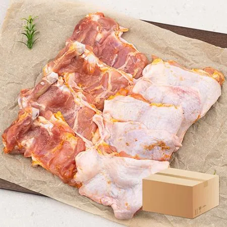 업소용 대용량 국내산 뼈있는 닭다리살 10kg(1kg x 10팩) 양념 사이정육 숯불닭갈비 닭정육 구이