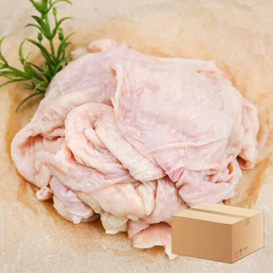 업소용 대용량 국내산 닭 껍질 10kg(1kg x 10팩) 스킨 껍데기 꼬치 이미지