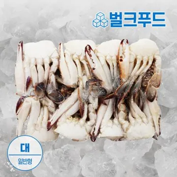 고품질 냉동 난통 절단 꽃게 5.4kg ( L )