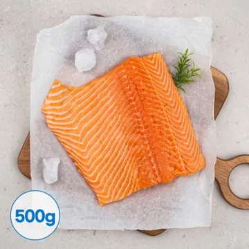 연어 필렛 500g 노르웨이 딥스킨 생연어 회 연어구이 슈페리어 등급