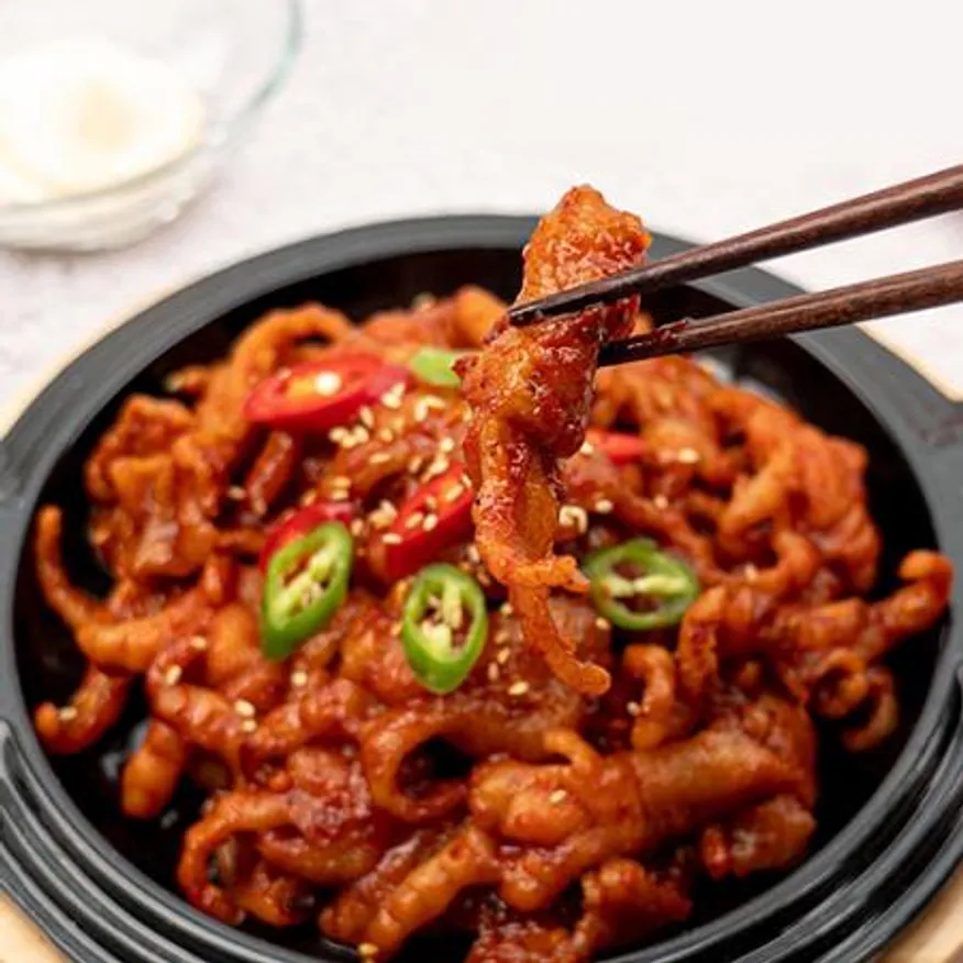 매운 불 닭발 250g 무뼈 양념닭발 숯불 캠핑음식 이미지