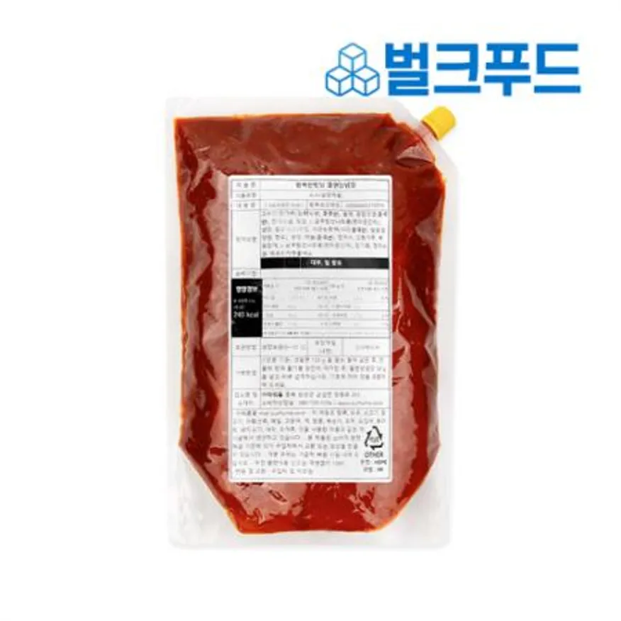 업소용 아워홈 쫄면 양념장 2kg 비빔국수 골뱅이무침 이미지