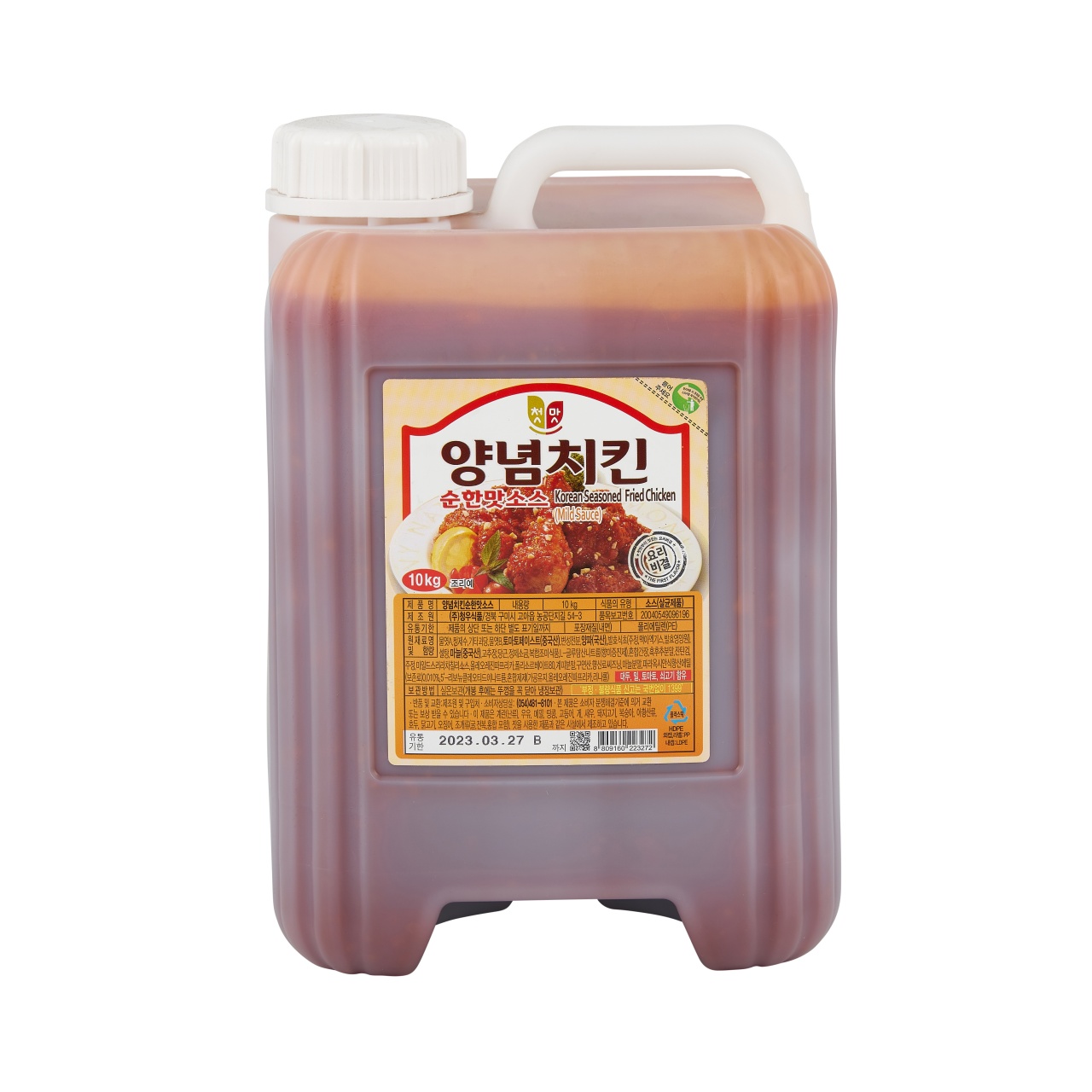 첫맛 청우 양념치킨 순한맛소스 10kg | 식봄